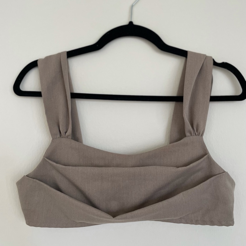 Neutral Crop Top